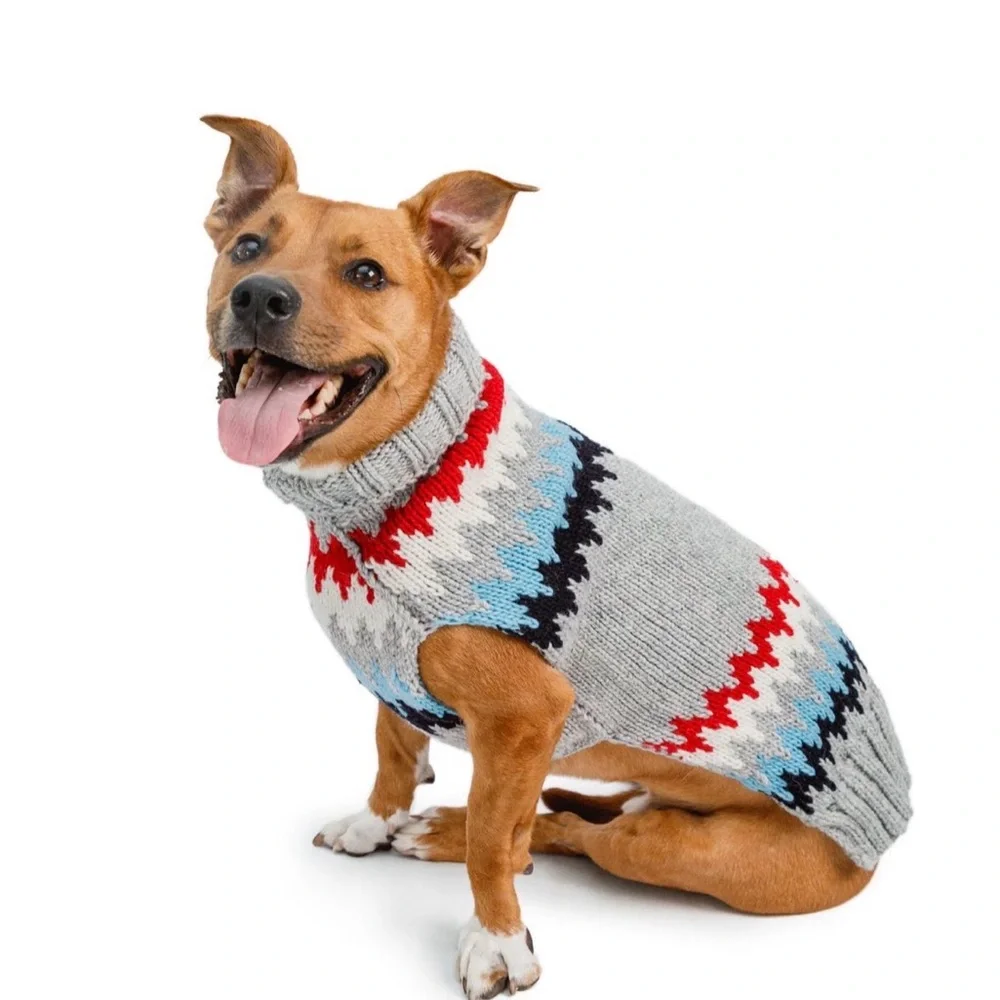 NWT Chilly Dog for Free People Chevron Grey Sweater XXS